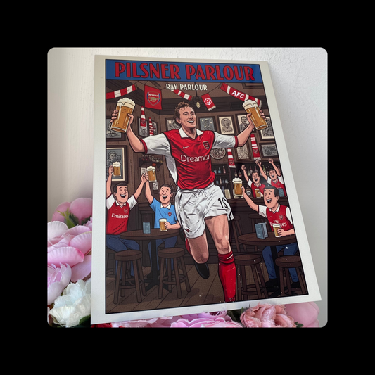 Arsenal (Ray) Pilsner Parlour Metal Bar Sign 15cm x 20cm