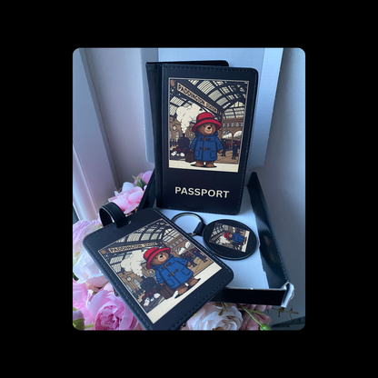 Paddington Bear Paddington Station PU Material Passport Holder Gift Set