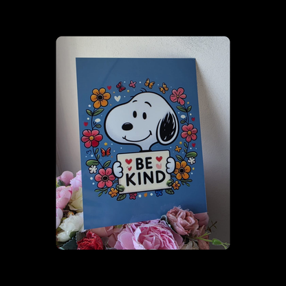 Snoopy Be Kind Metal Bar Sign 15cm x 20cm