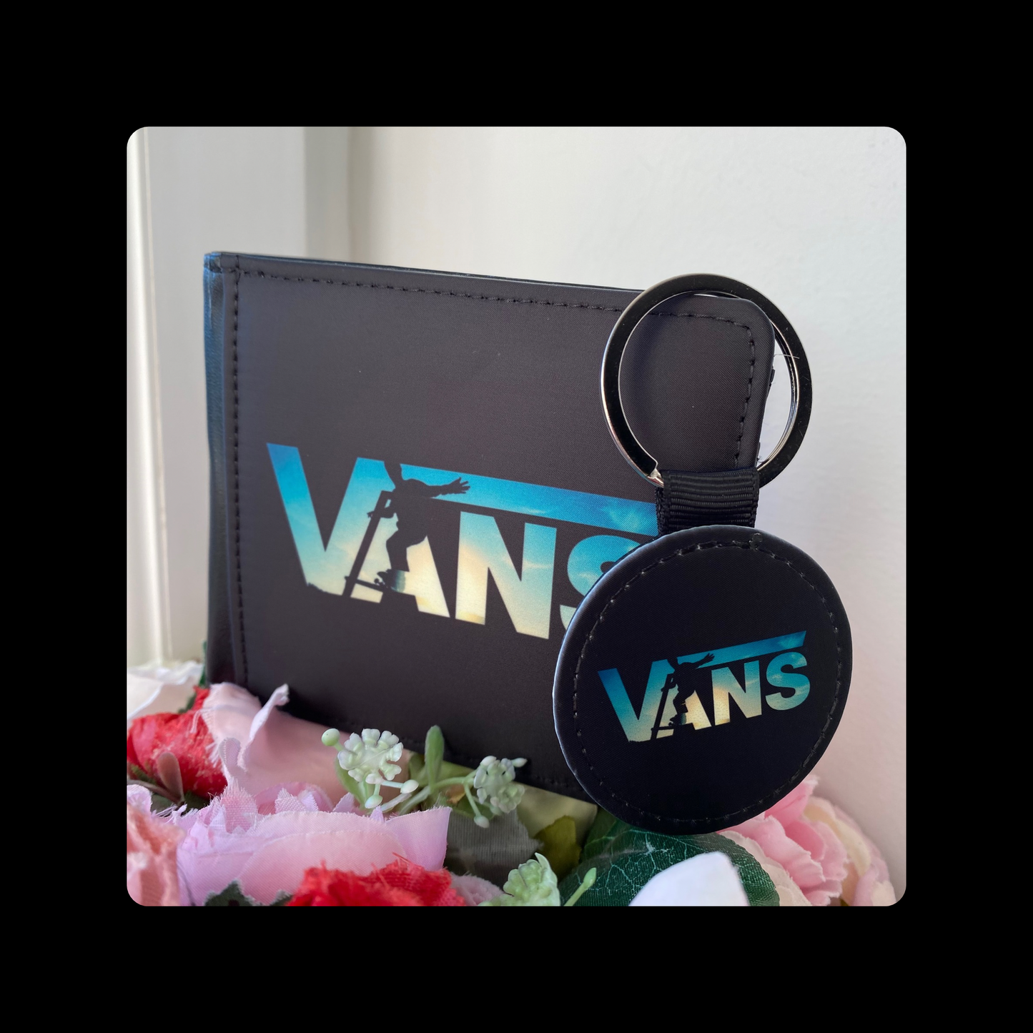 Vans Skateboarding PU Material Wallet & Keyring
