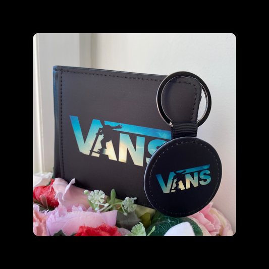 Vans Skateboarding PU Material Wallet & Keyring