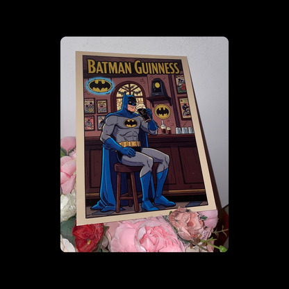 Batman Guinness Metal Bar Sign 15cm x 20cm