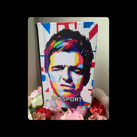 Noel Gallagher Pop Art Oasis PU Material Passport Holder