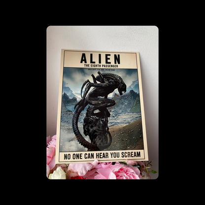 Alien Metal Bar Sign 15cm x 20cm