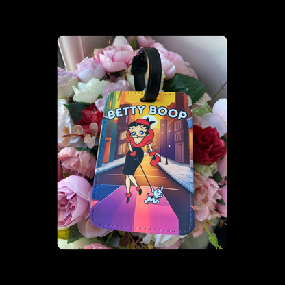 Betty Boop PU Material Luggage Tag
