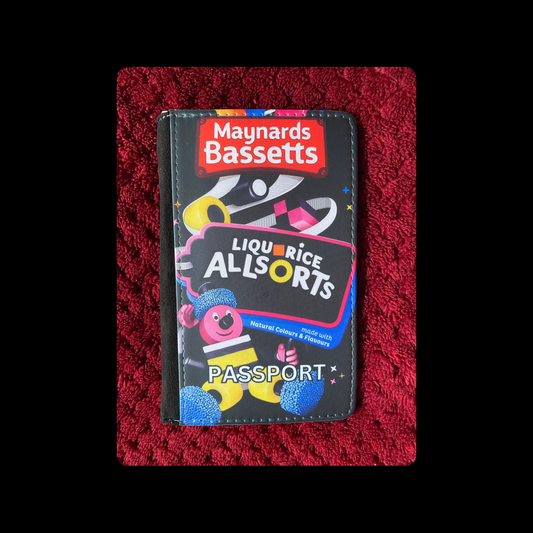 Maynards Bassets Liquorice Allsorts PU Material Passport Holder