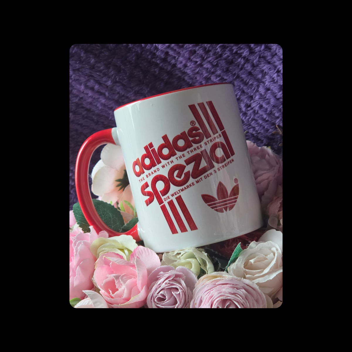 Adidas Spezial White & Red Two Colour 11oz (330ml) Ceramic Mug