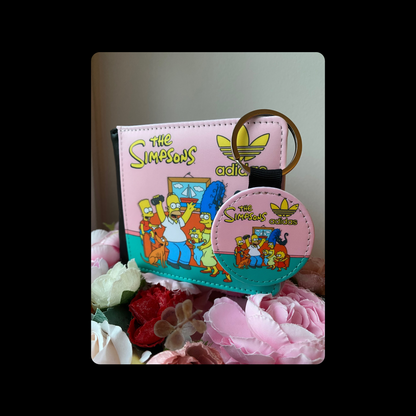 Adidas The Simpsons PU Material Wallet & Keyring