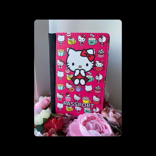 Hello Kitty PU Material Passport Holder