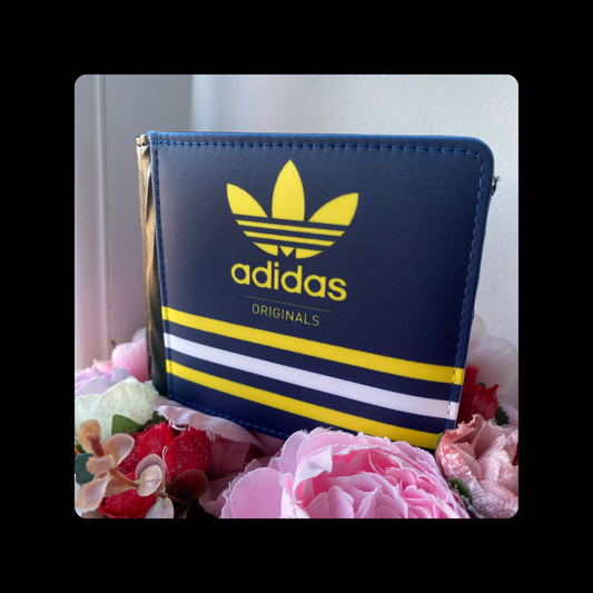Adidas Originals Navy, Yellow & White PU Material Wallet