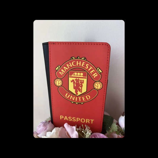 Manchester United Badge PU Material Passport Holder Wallet