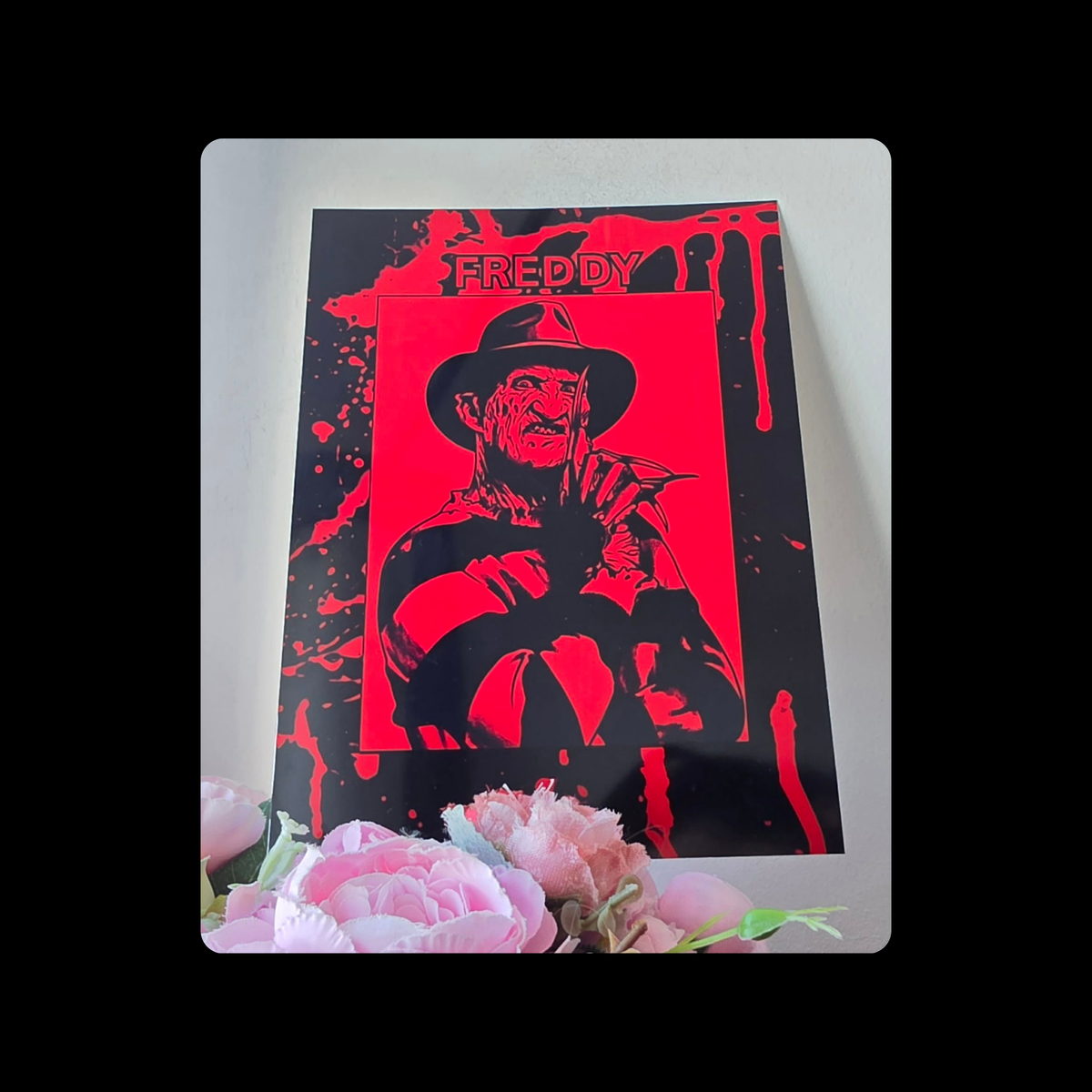 Nightmare On Elm Street Freddy Krueger Metal Bar Sign 15cm x 20cm