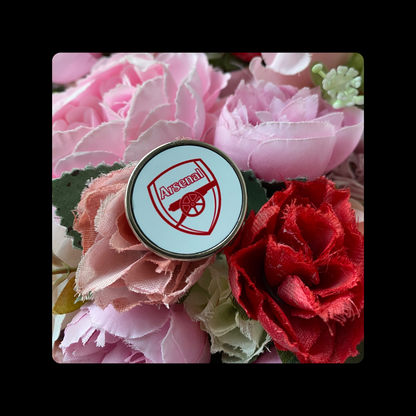 Arsenal Badge Red & White Round Pin Badge 20mm