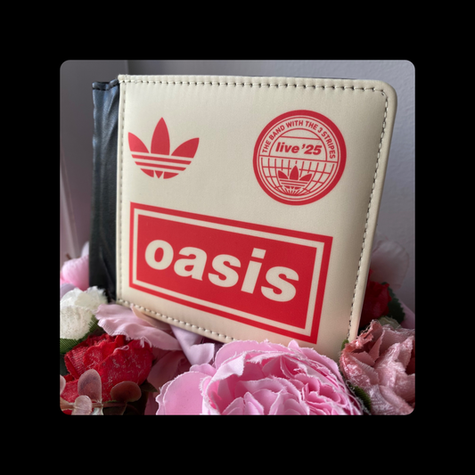 Adidas Oasis 25 Collaboration Cream & Red PU Material Wallet