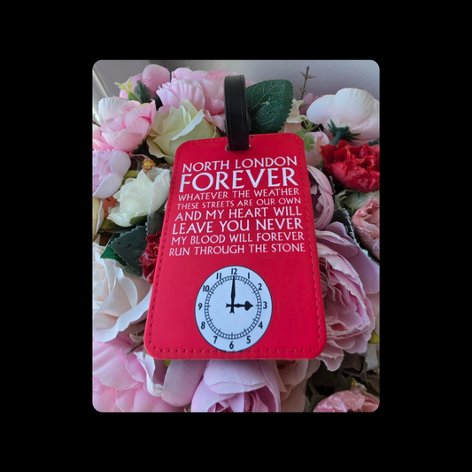 North London Forever Clock End Clock Material Luggage Tag