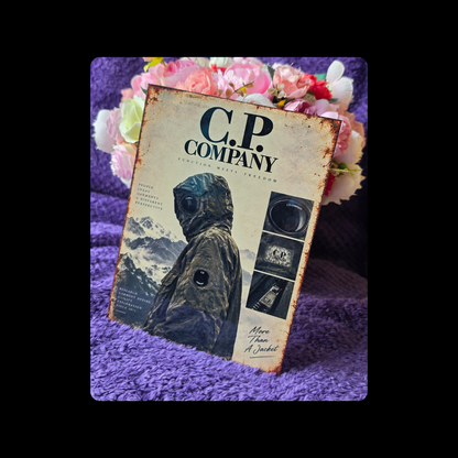 C. P. Company Metal Bar Sign 15cm x 20cm