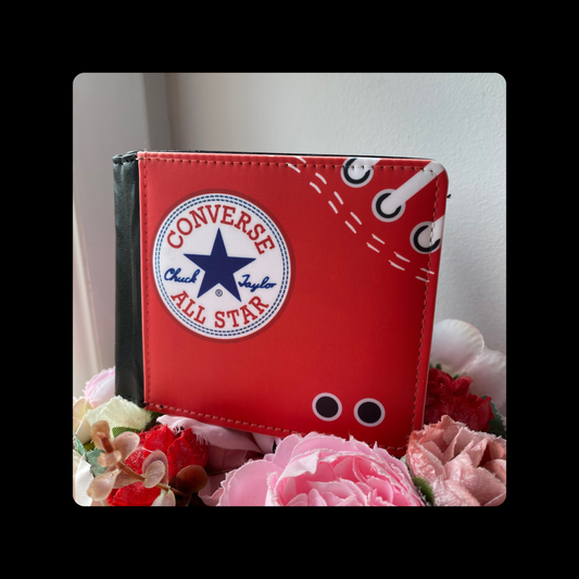 Converse Red Trainer Style PU Material Wallet