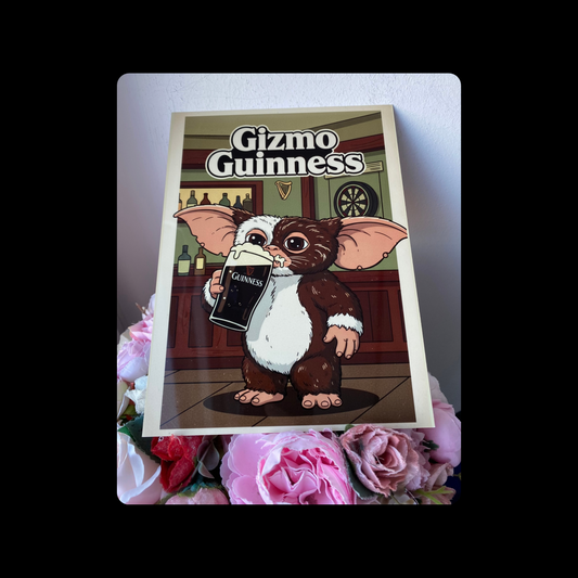 Gizmo Gremlins Guinness Metal Bar Sign 15cm x 20cm