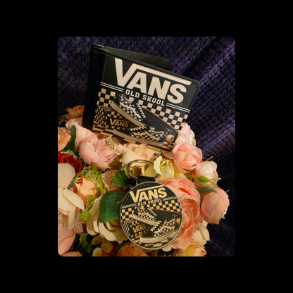 VANS Old Skool PU Material Wallet & Keyring