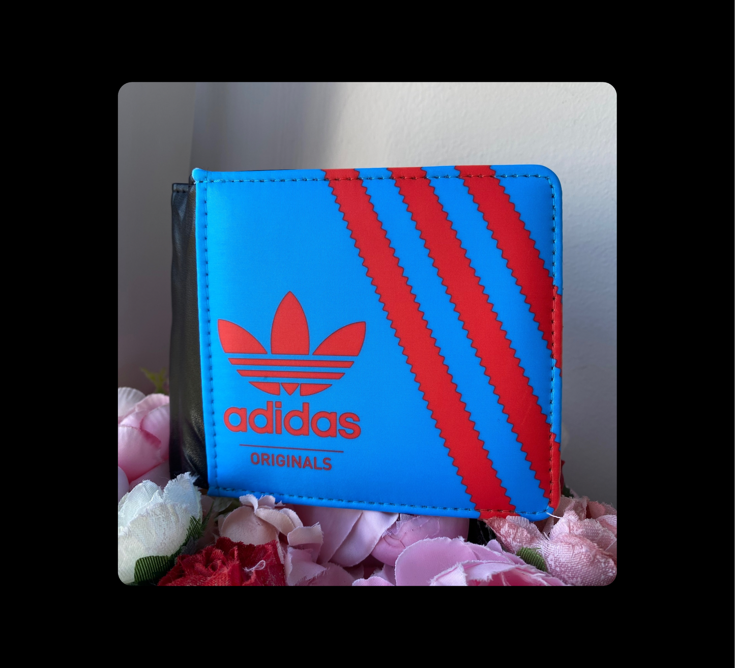Adidas Originals Blue & Red Shoebox Style PU Material Wallet