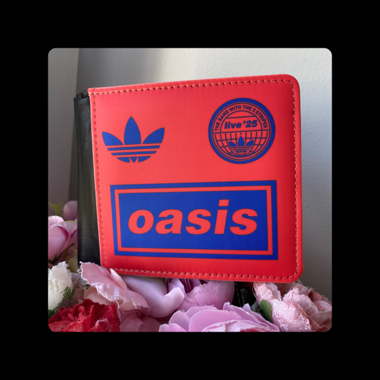 Adidas Oasis 25 Collaboration Red & Blue PU Material Wallet