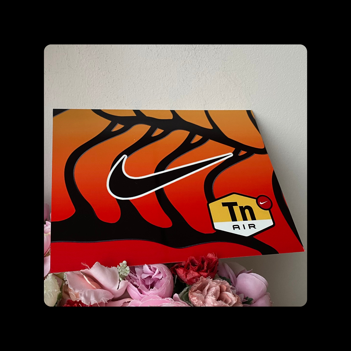 Nike TN Air Orange Metal Bar Sign 15cm x 20cm