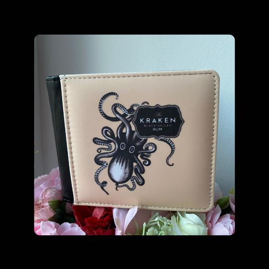 The Kraken Spiced Rum Cream PU Material Wallet 10cm x 9.5cm