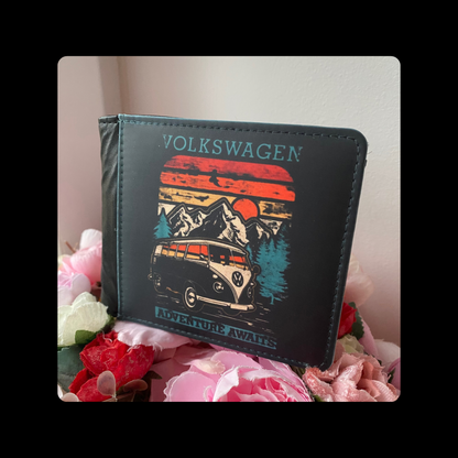 Volkswagen Adventure Awaits PU Material Wallet & Keyring