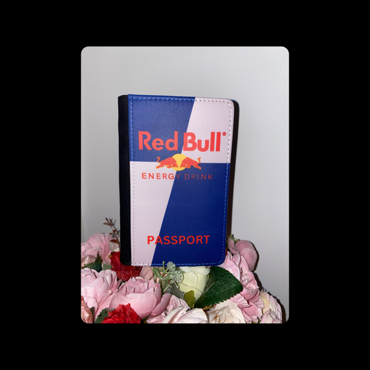 Red Bull Energy Drink PU Material Passport Holder