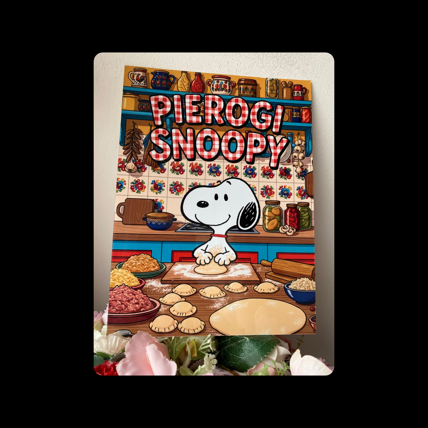 Snoopy Pierogi Metal Bar Sign 15cm x 20cm