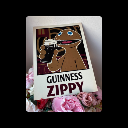 Zippy Guinness Metal Bar Sign 15cm x 20cm