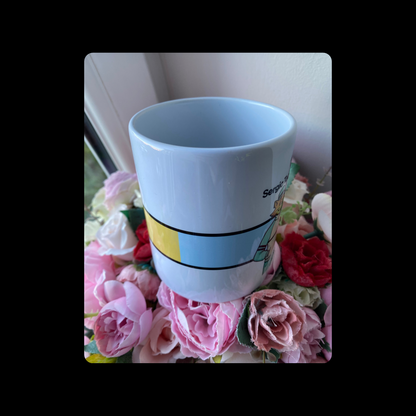 Sergio Tacchini Yellow, Blue & White Top Cat Casual 11oz (330ml) Ceramic Mug