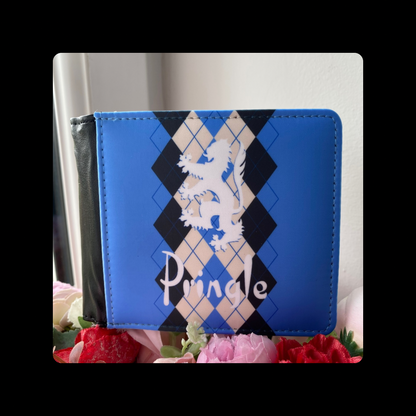 Pringle 80’s Football Casuals Terrace Culture Style Jumper Blue PU Material Wallet