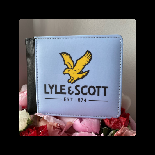 Lyle & Scott Light Blue PU Material Wallet