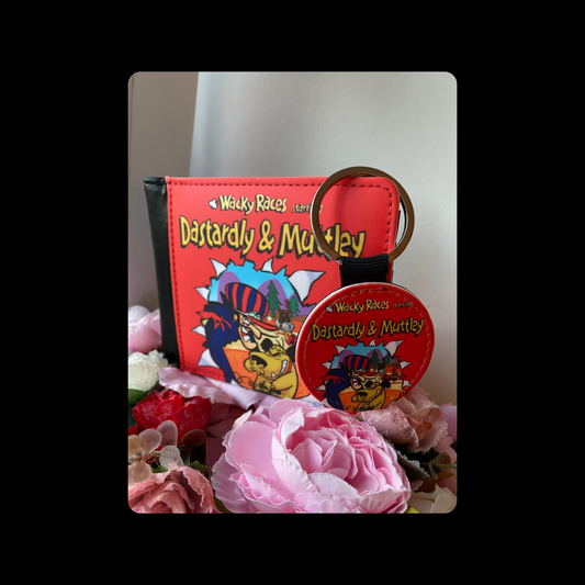 Dastardly & Muttley Wacky Races PU Material Wallet & Keyring