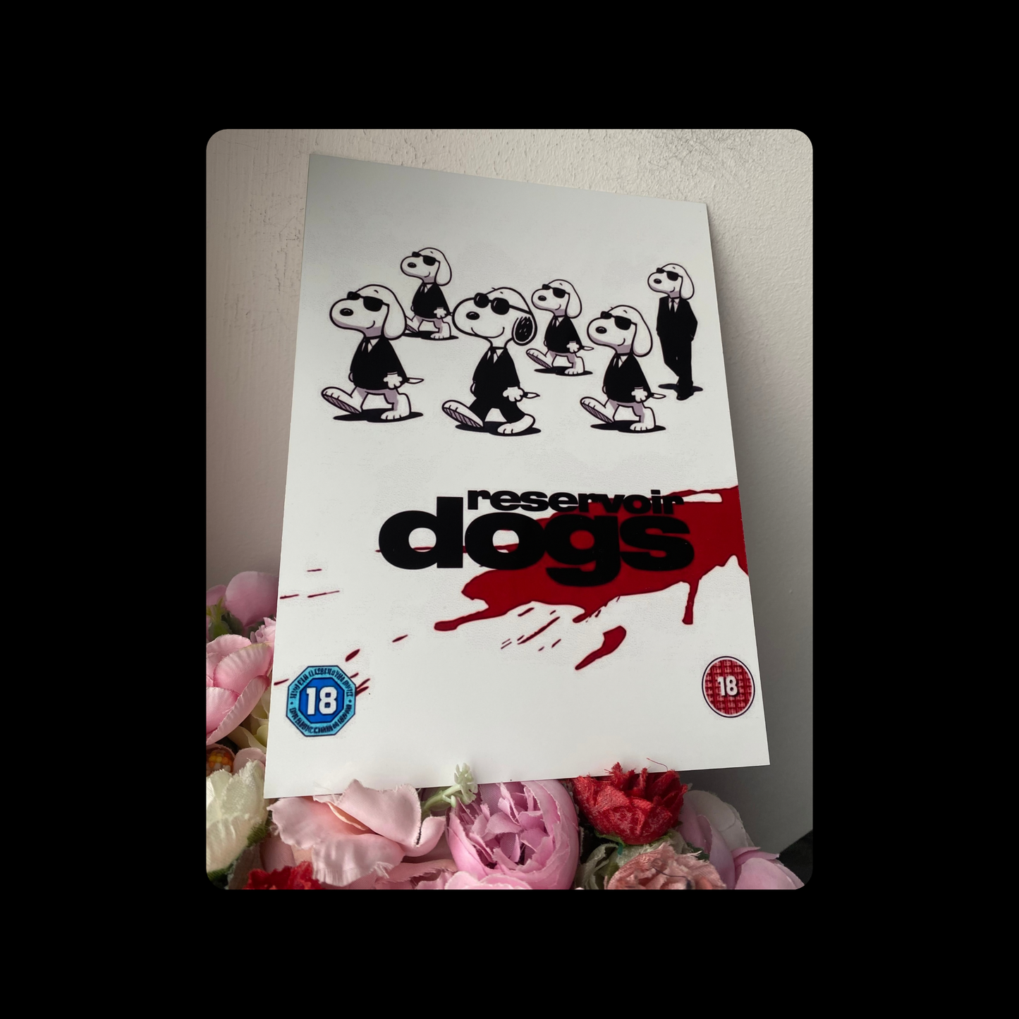 Snoopy Reservoir Dogs Metal Bar Sign 15cm x 20cm