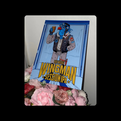 Brewdog Wingman Beer Session IPA Metal Sign 15cm x 20cm