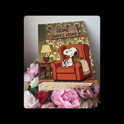Snoopy Home Sweet Home Metal Bar Sign 15cm x 20cm