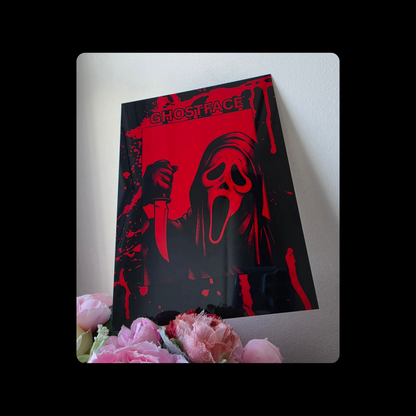 Ghostface Scream Metal Bar Sign 15cm x 20cm
