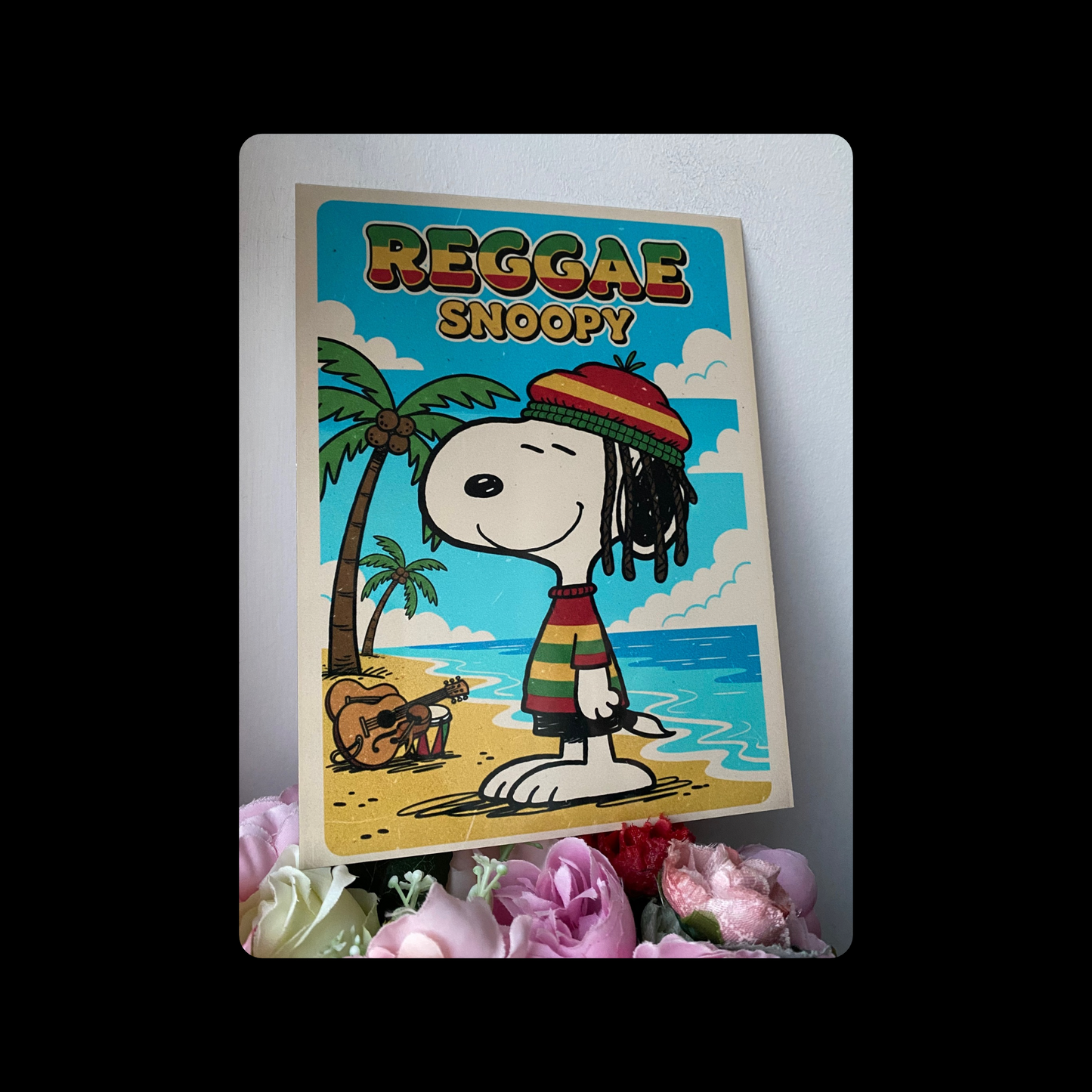 Snoopy Reggae Metal Bar Sign 15cm x 20cm