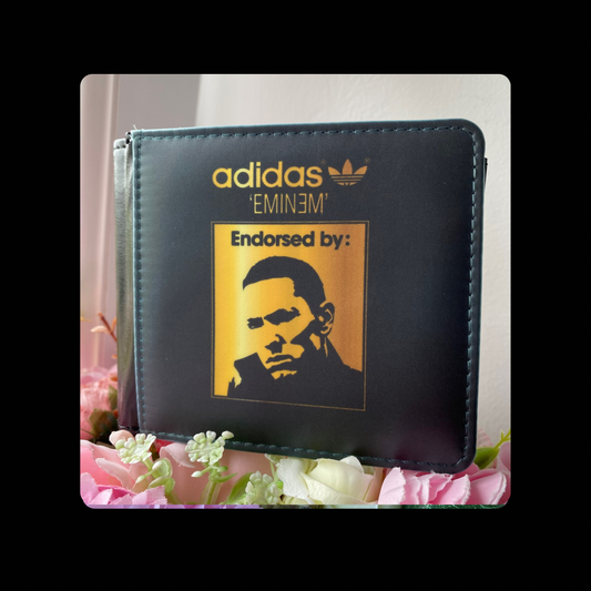 Adidas Endorsed By Eminem Black & Gold PU Material Wallet