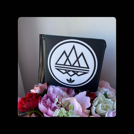 Adidas Spezial Black & White PU Material Wallet 10cm x 9.5cm