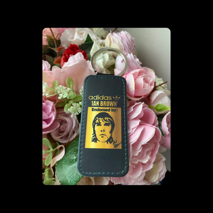 Adidas Endorsed By Ian Brown Black & Gold Keyring