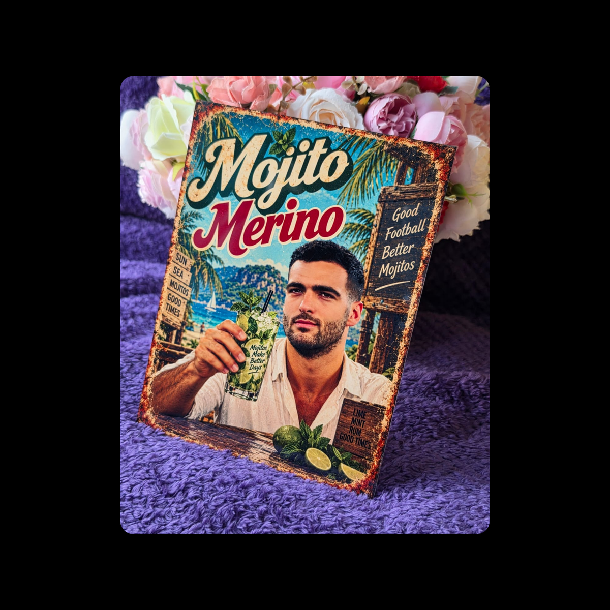 Arsenal Mojito Merino (Mikel Merino) Metal Bar Sign 15cm x 20cm