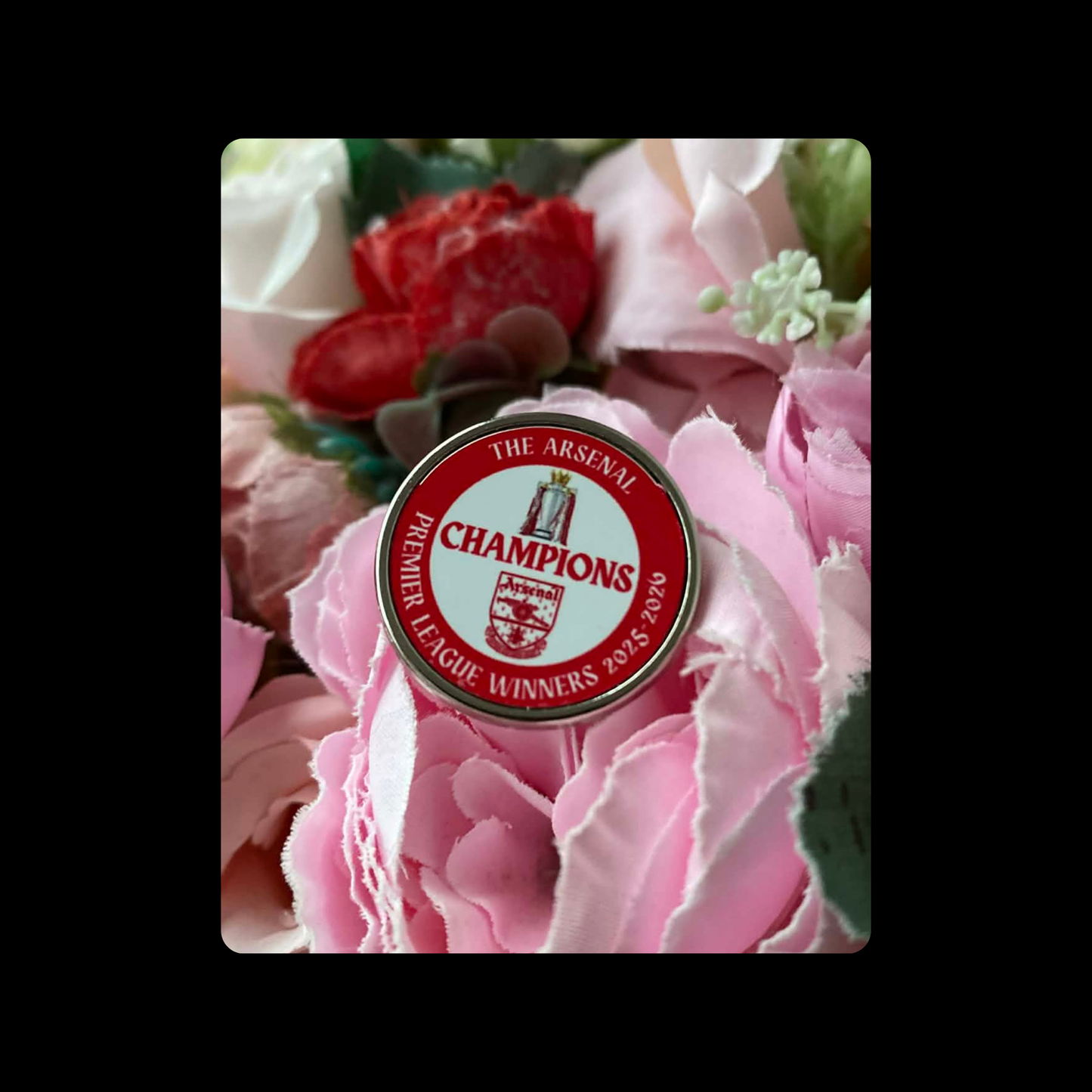 Arsenal Champions 1949-1990 Badge Round Pin Badge 20mm