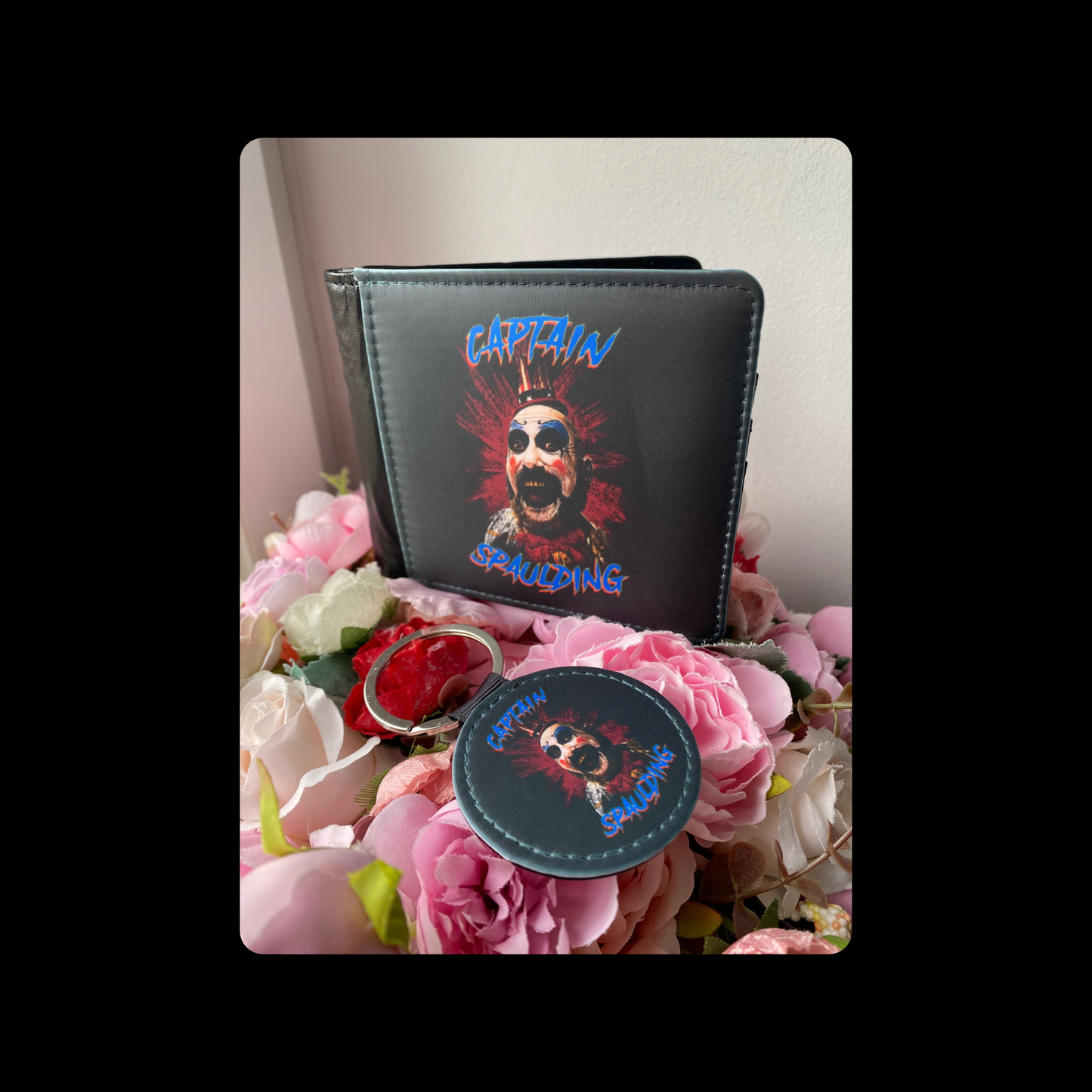 Captain Spaulding PU Material Wallet & Keyring