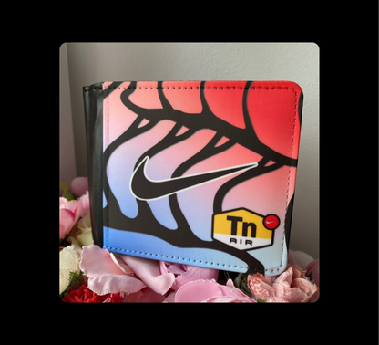 Nike TNS Air Red & Blue PU Material Wallet & Keyring