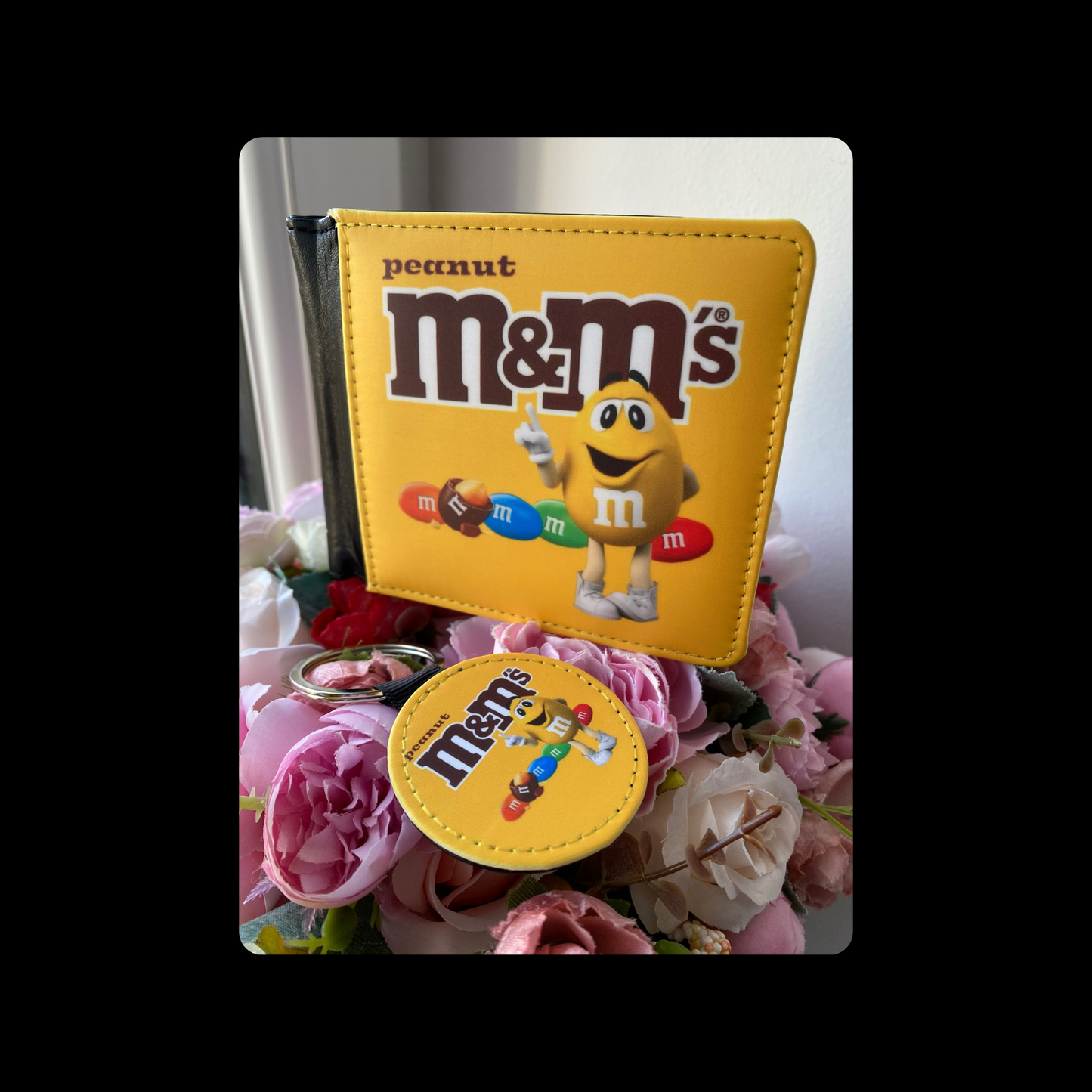 Peanut M & M’s PU Material Wallet & Keyring