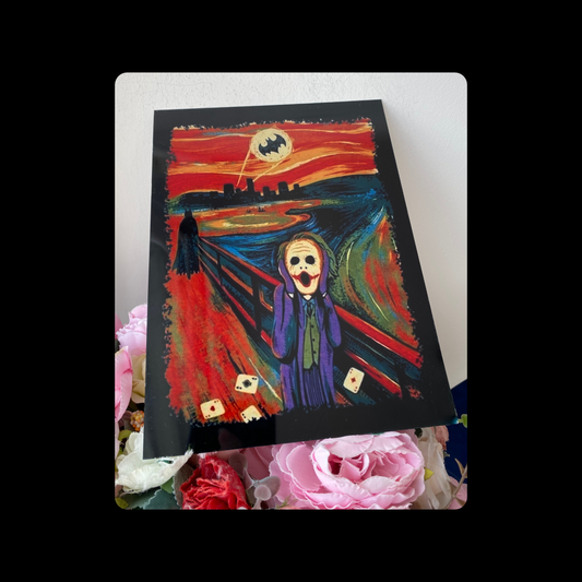 Batman Joker The Scream Metal Bar Sign 15cm x 20cm