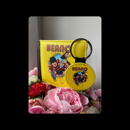 Beano Yellow PU Material Wallet & Keyring